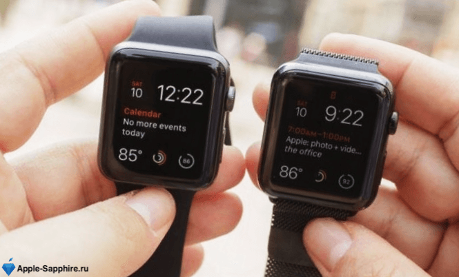 Яркость экрана Apple Watch