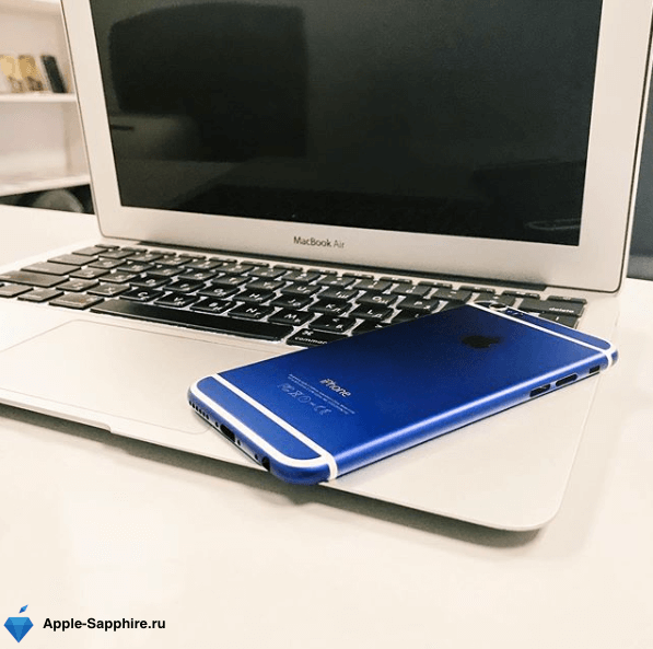 Синий экран MacBook